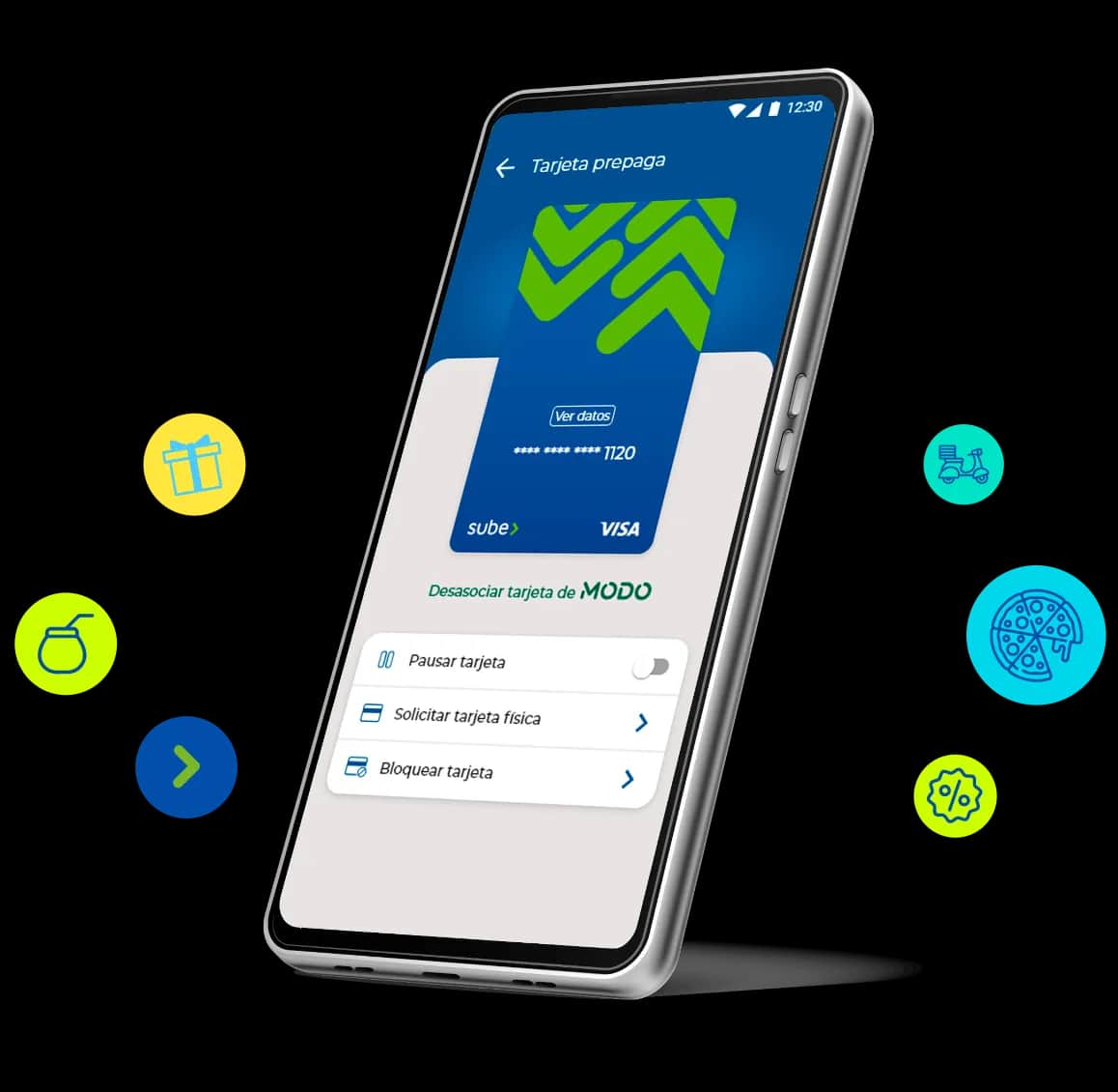 Tarjeta VISA Prepaga